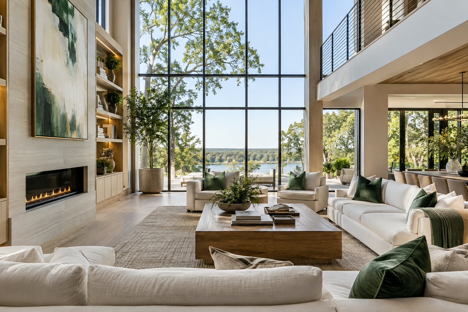 Bright modern luxury home interior
